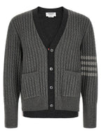 Gray Virgin Wool Cardigan