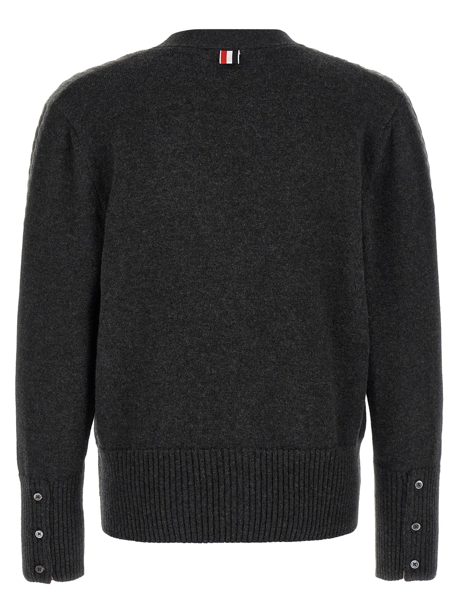 Gray Virgin Wool Cardigan