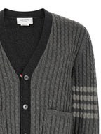 Gray Virgin Wool Cardigan
