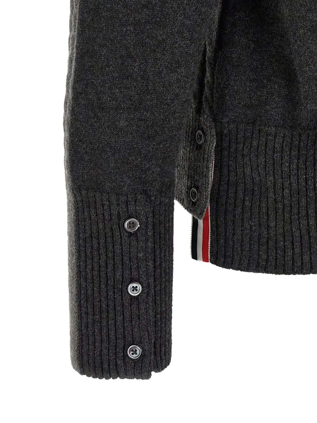 Gray Virgin Wool Cardigan