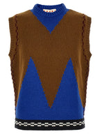 Multicolor Wool Crewneck Vest