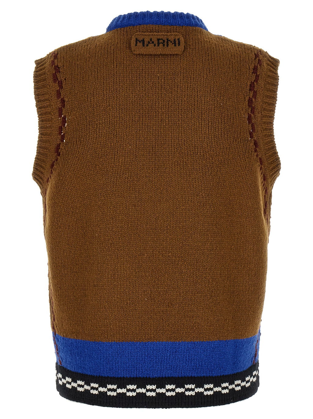 Multicolor Wool Crewneck Vest