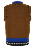 Multicolor Wool Crewneck Vest