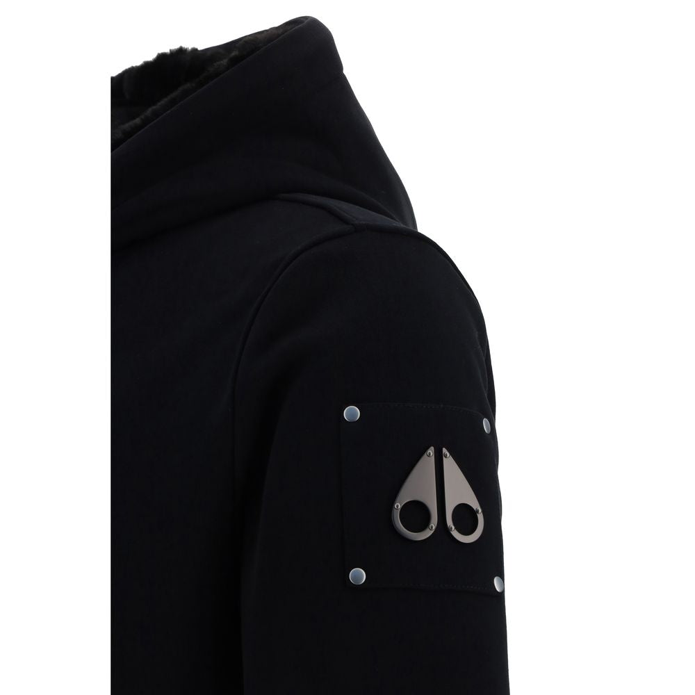 Black Cotton Bunny Hoodie