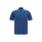 Blue Aries Wool Polo Shirt