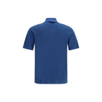 Blue Aries Wool Polo Shirt