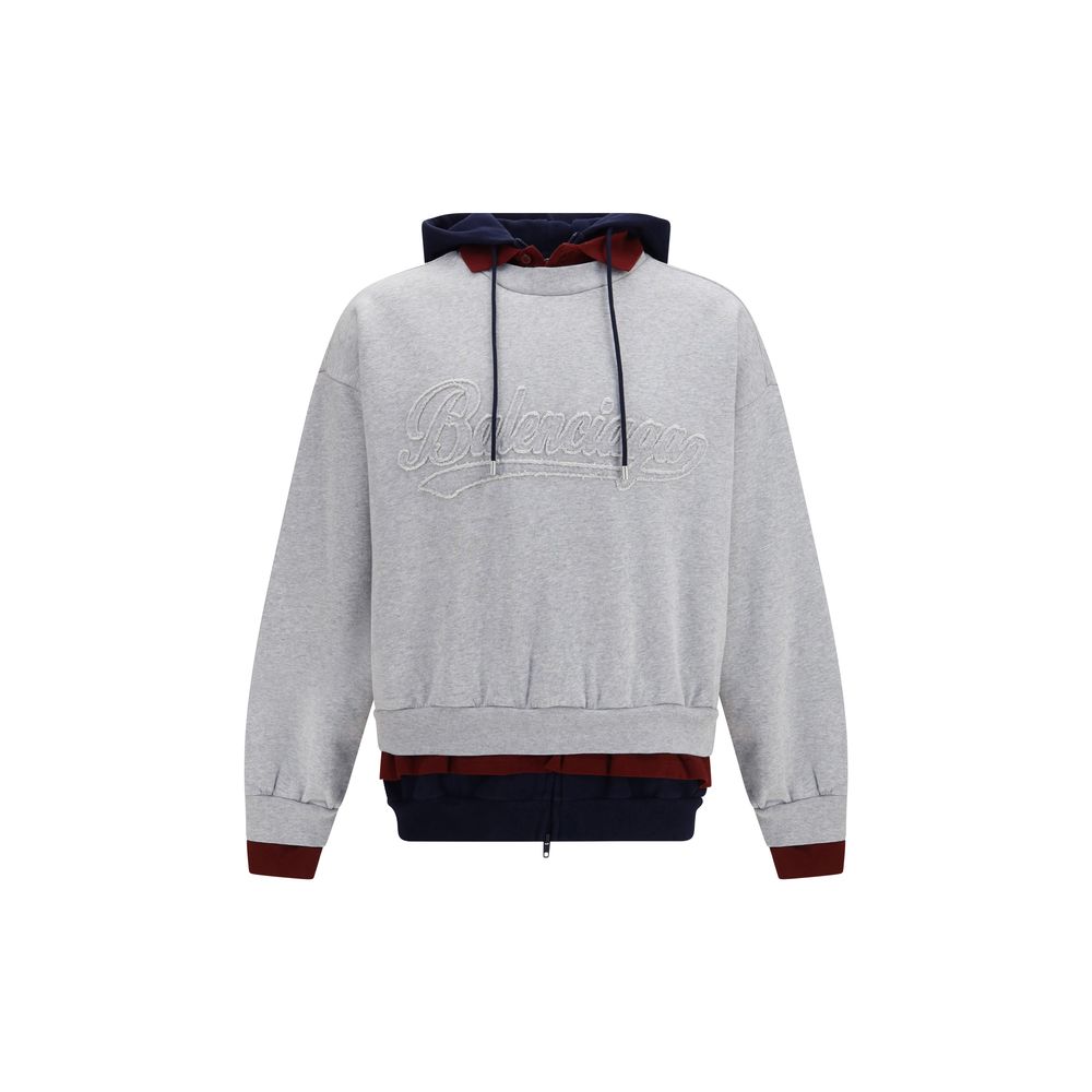 Multicolor Cotton Oversized Three-Layer Hoodie