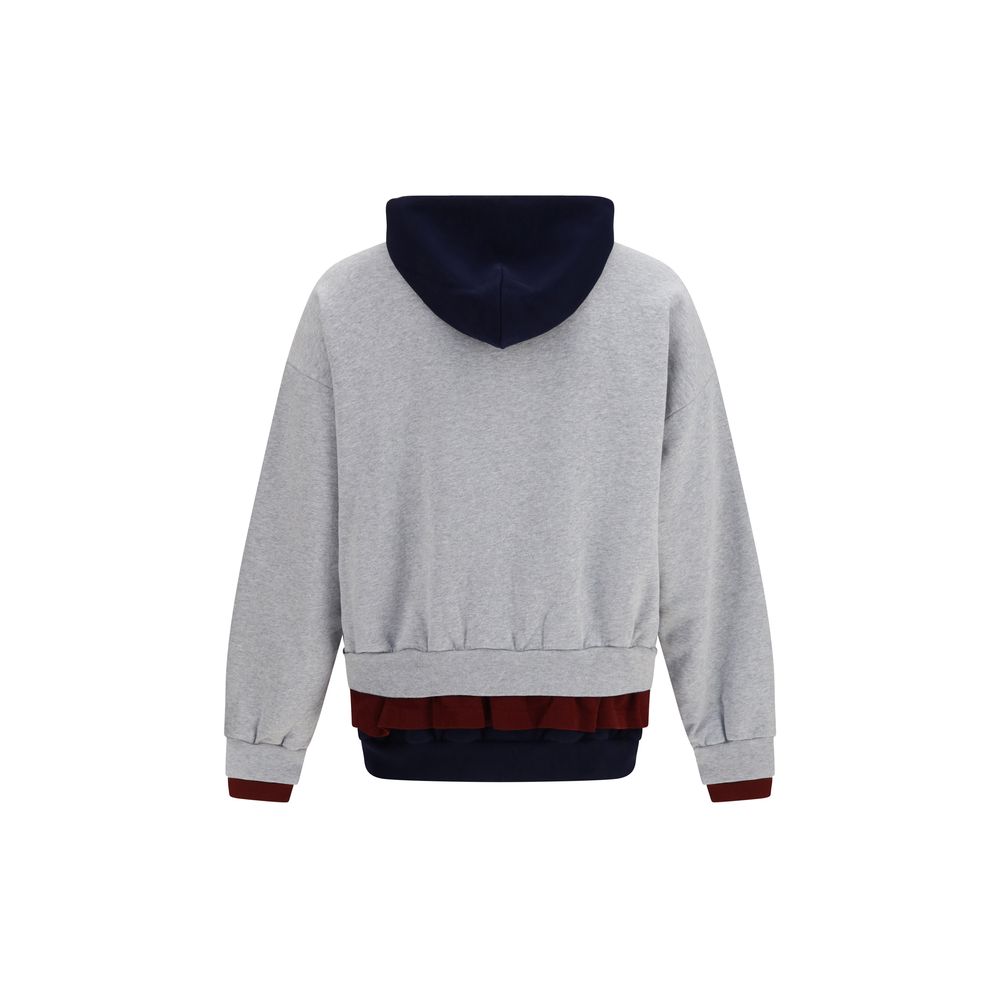 Multicolor Cotton Oversized Three-Layer Hoodie