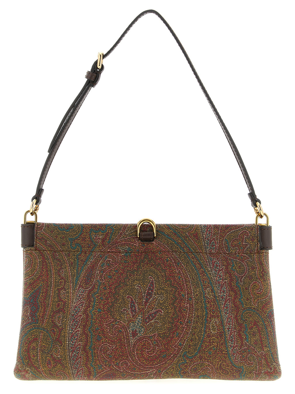 Brown PVC Talk Mini Clutch