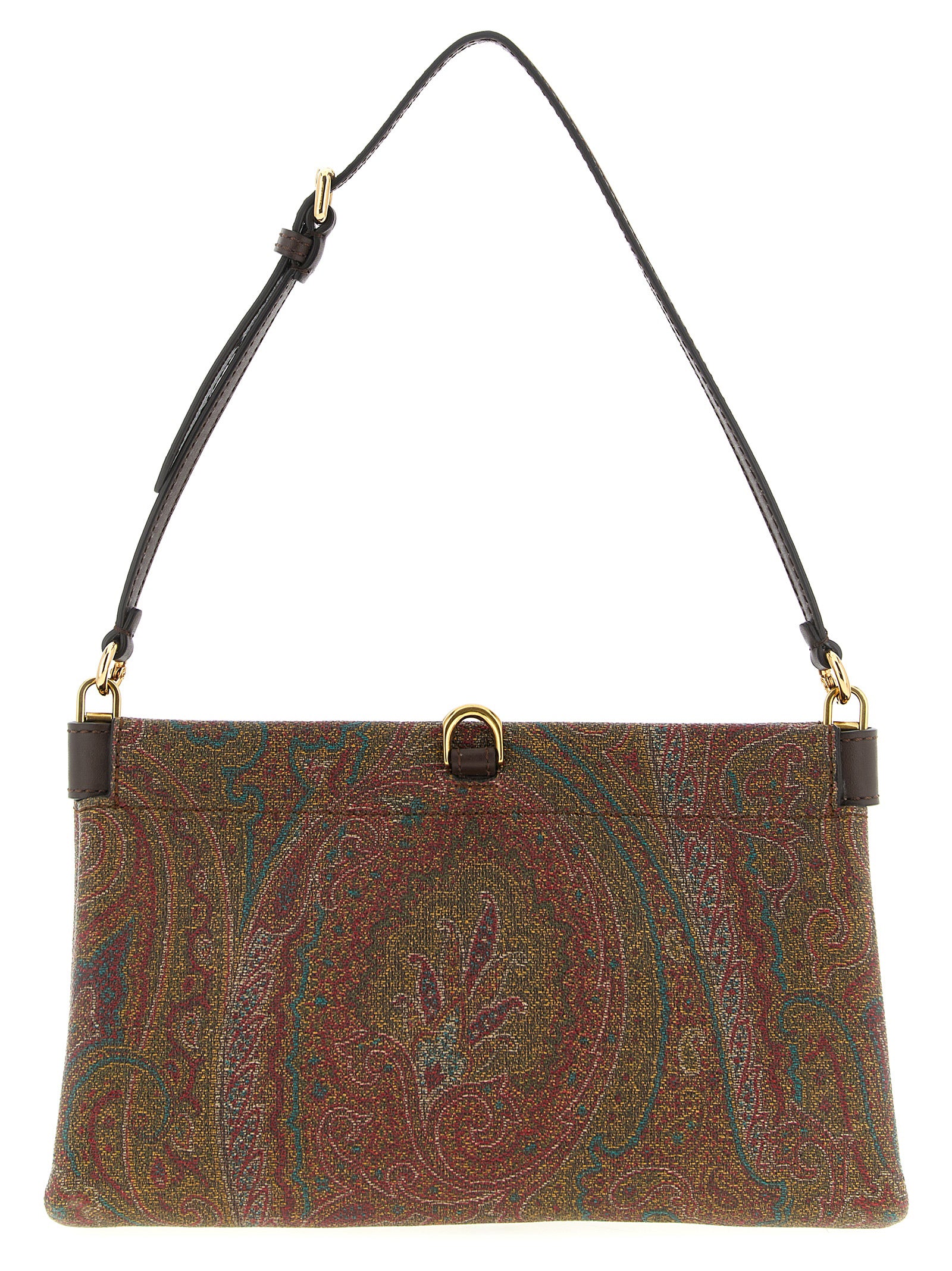 Brown PVC Talk Mini Clutch