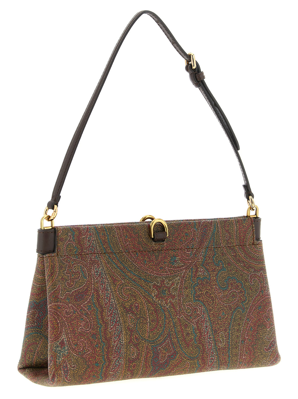 Brown PVC Talk Mini Clutch
