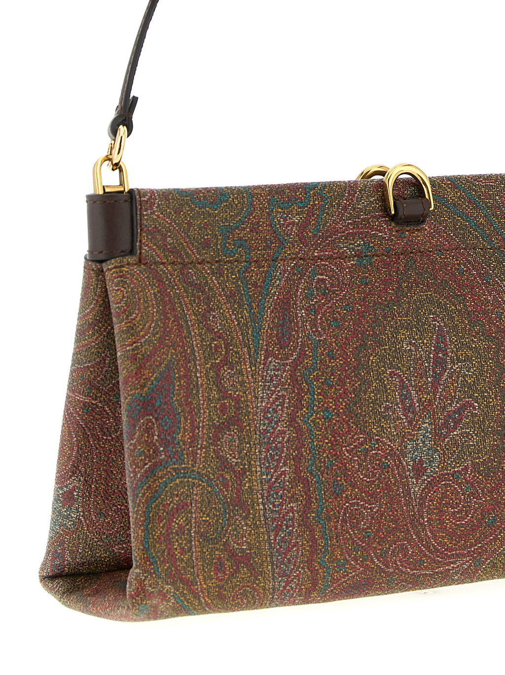 Brown PVC Talk Mini Clutch