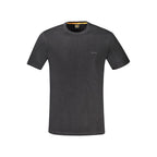 Cotton Black Short Sleeve T-Shirt