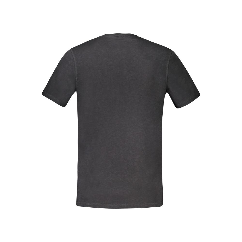 Cotton Black Short Sleeve T-Shirt
