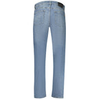 Slim Fit Blue Cotton-Blend Denim Jeans