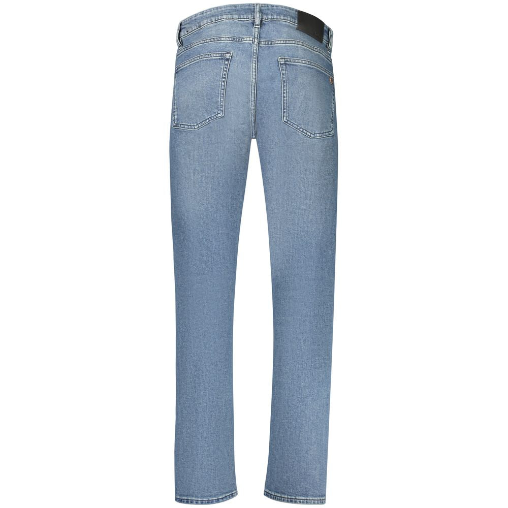 Slim Fit Blue Cotton-Blend Denim Jeans