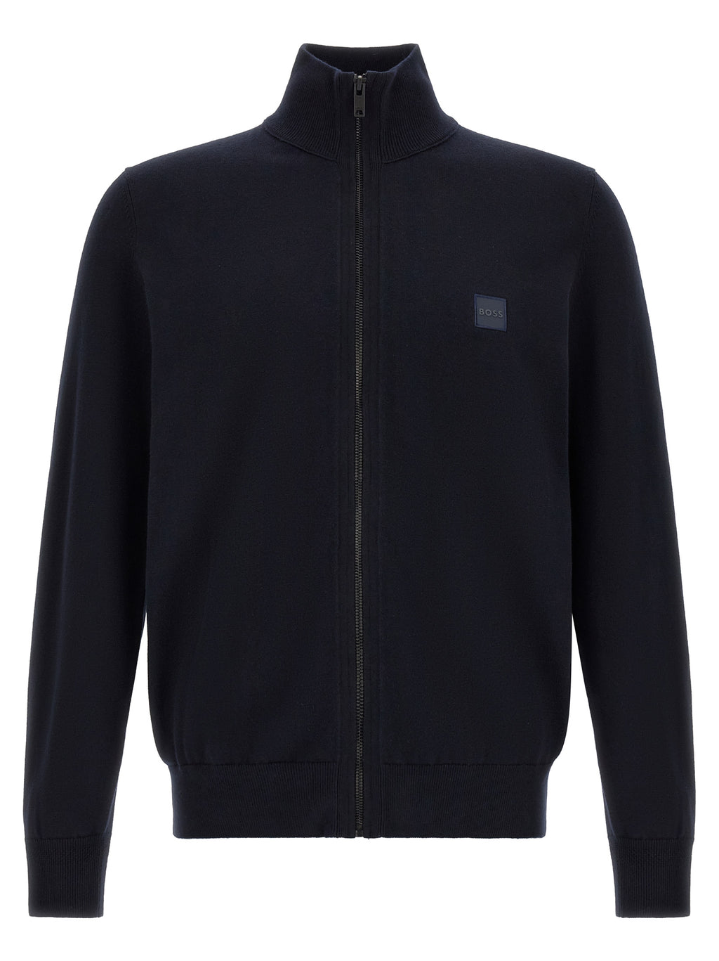Kanozip Blue Cotton Cashmere Cardigan