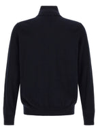 Kanozip Blue Cotton Cashmere Cardigan