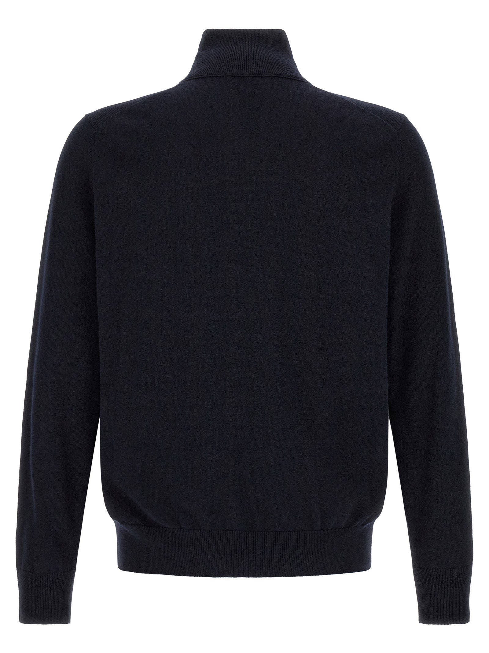 Kanozip Blue Cotton Cashmere Cardigan