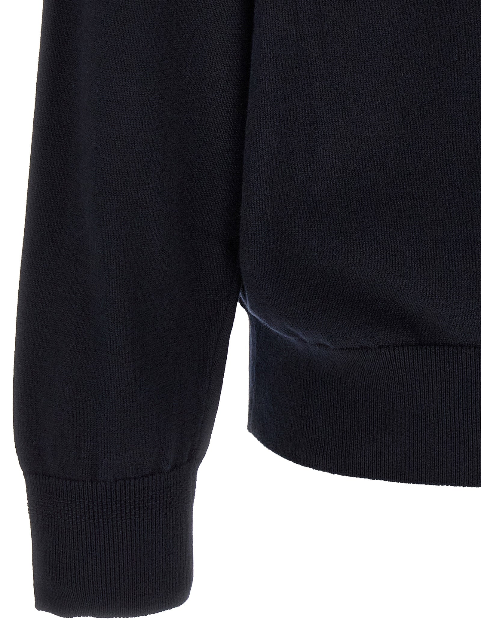 Kanozip Blue Cotton Cashmere Cardigan