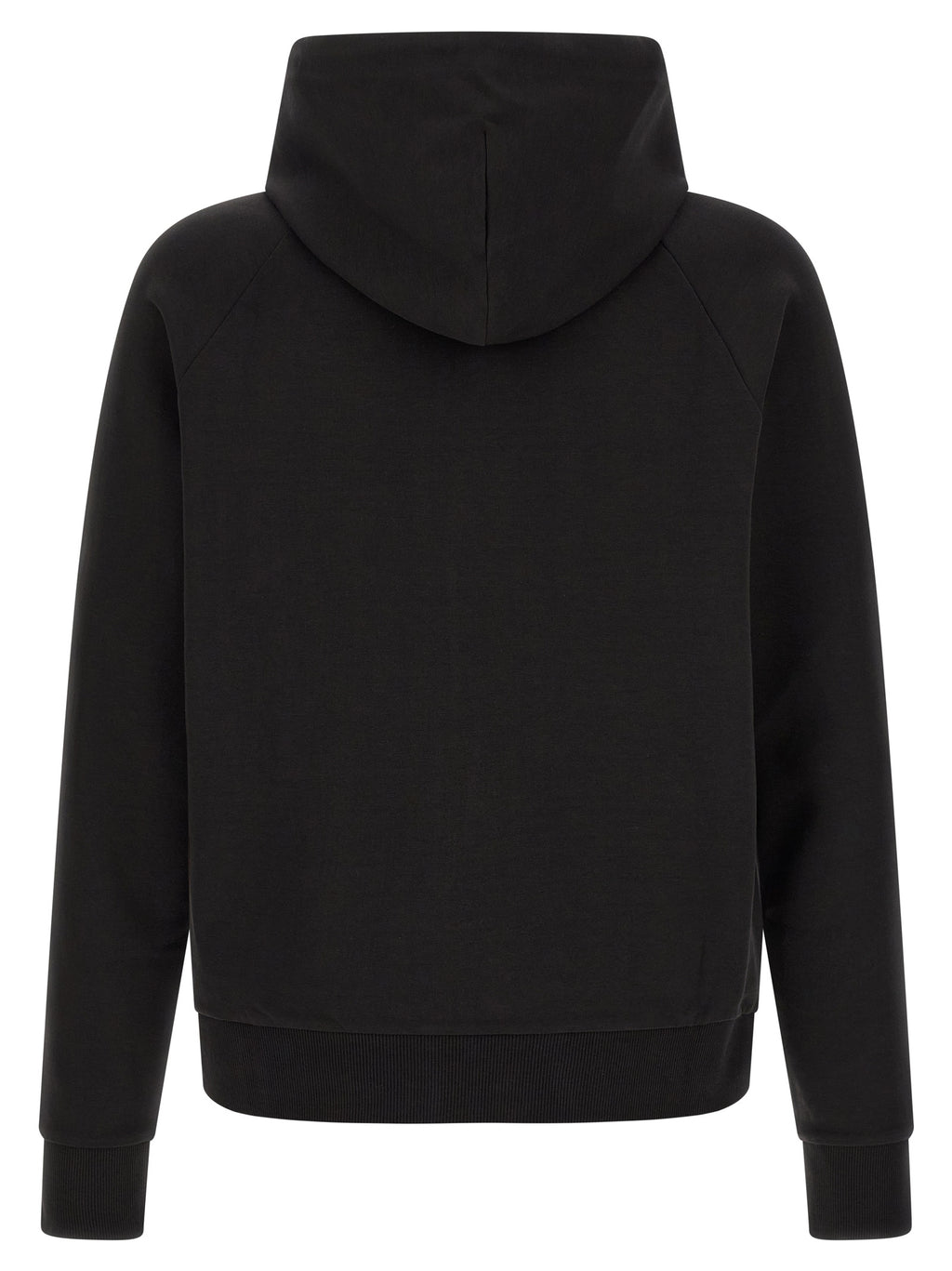Black Premium Cotton-Elastane Hoodie