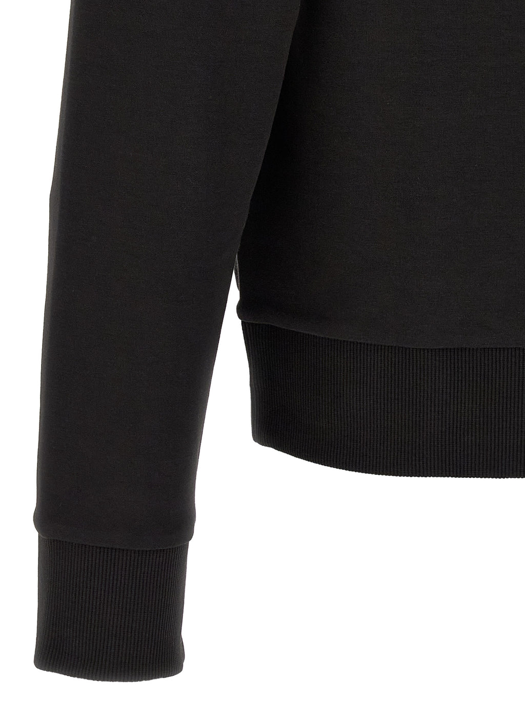 Black Premium Cotton-Elastane Hoodie