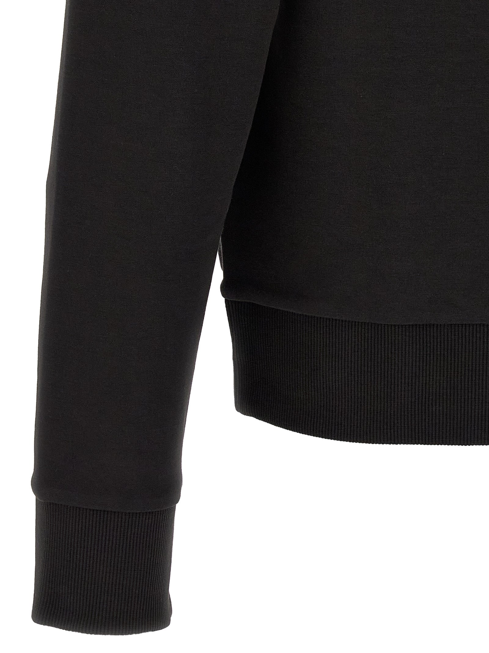 Black Premium Cotton-Elastane Hoodie