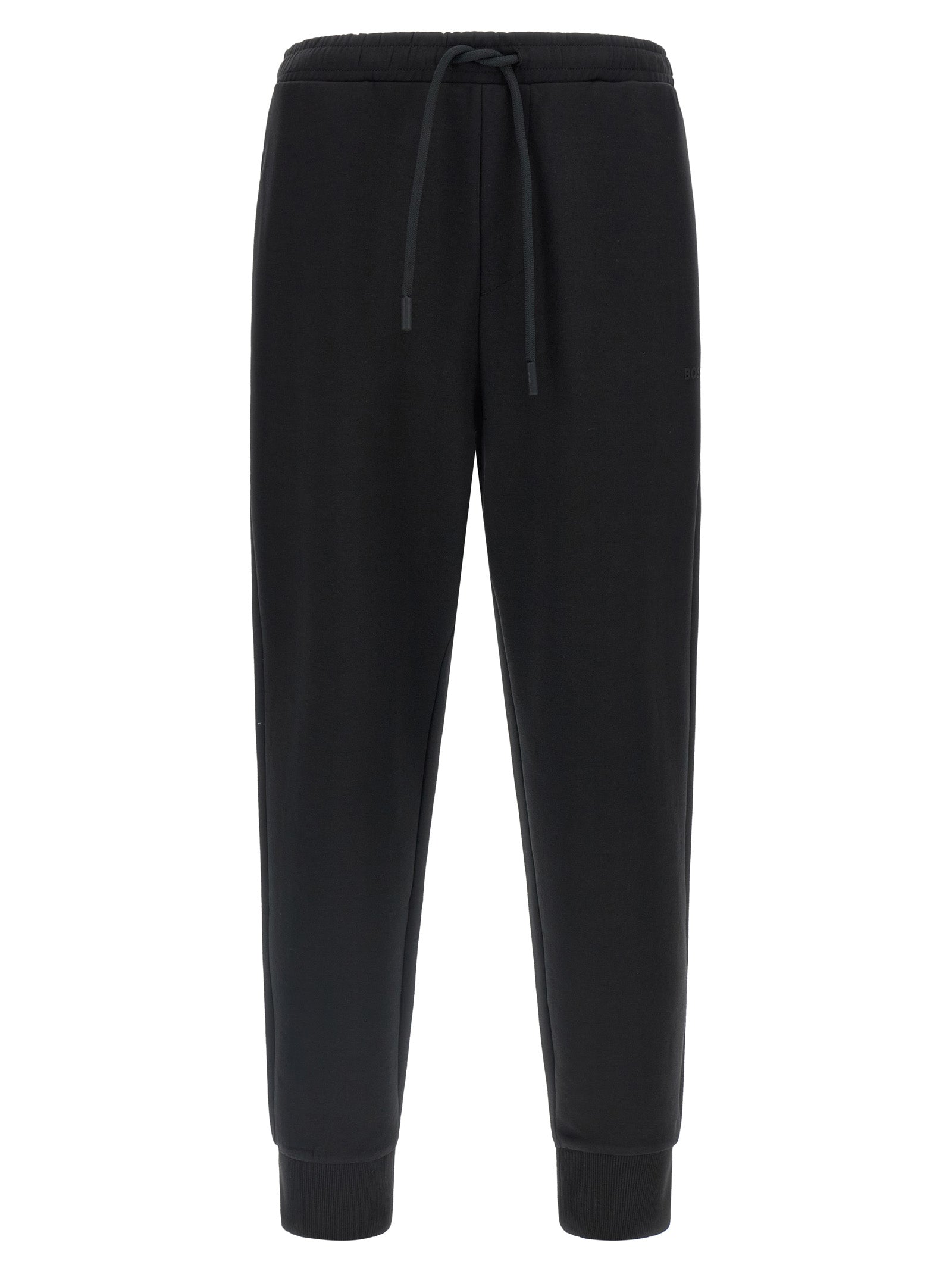 Black Cotton Jogger Pants