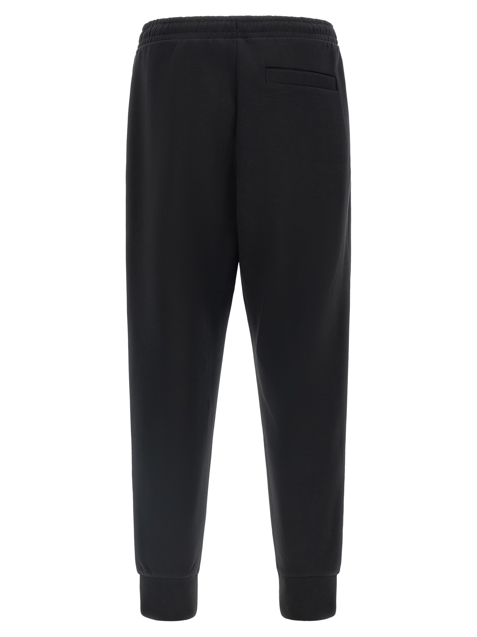 Black Cotton Jogger Pants