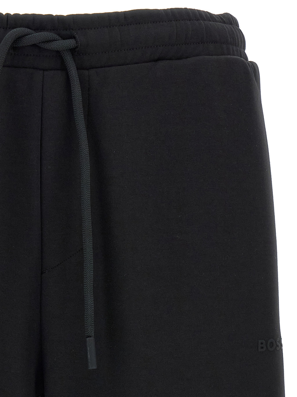 Black Cotton Jogger Pants