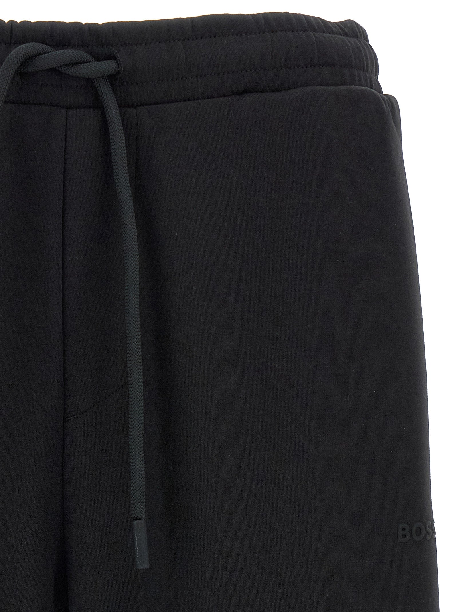 Black Cotton Jogger Pants
