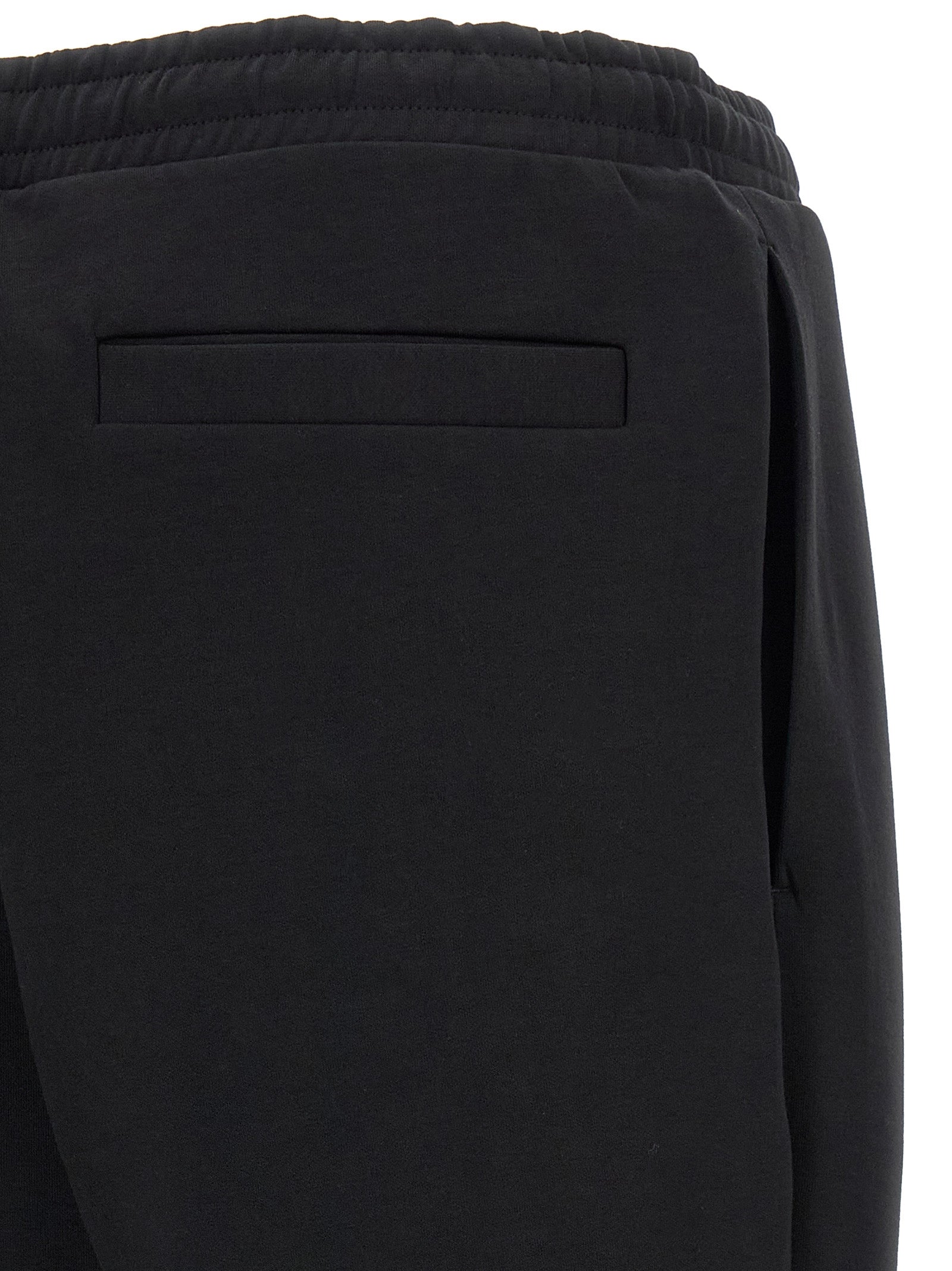 Black Cotton Jogger Pants