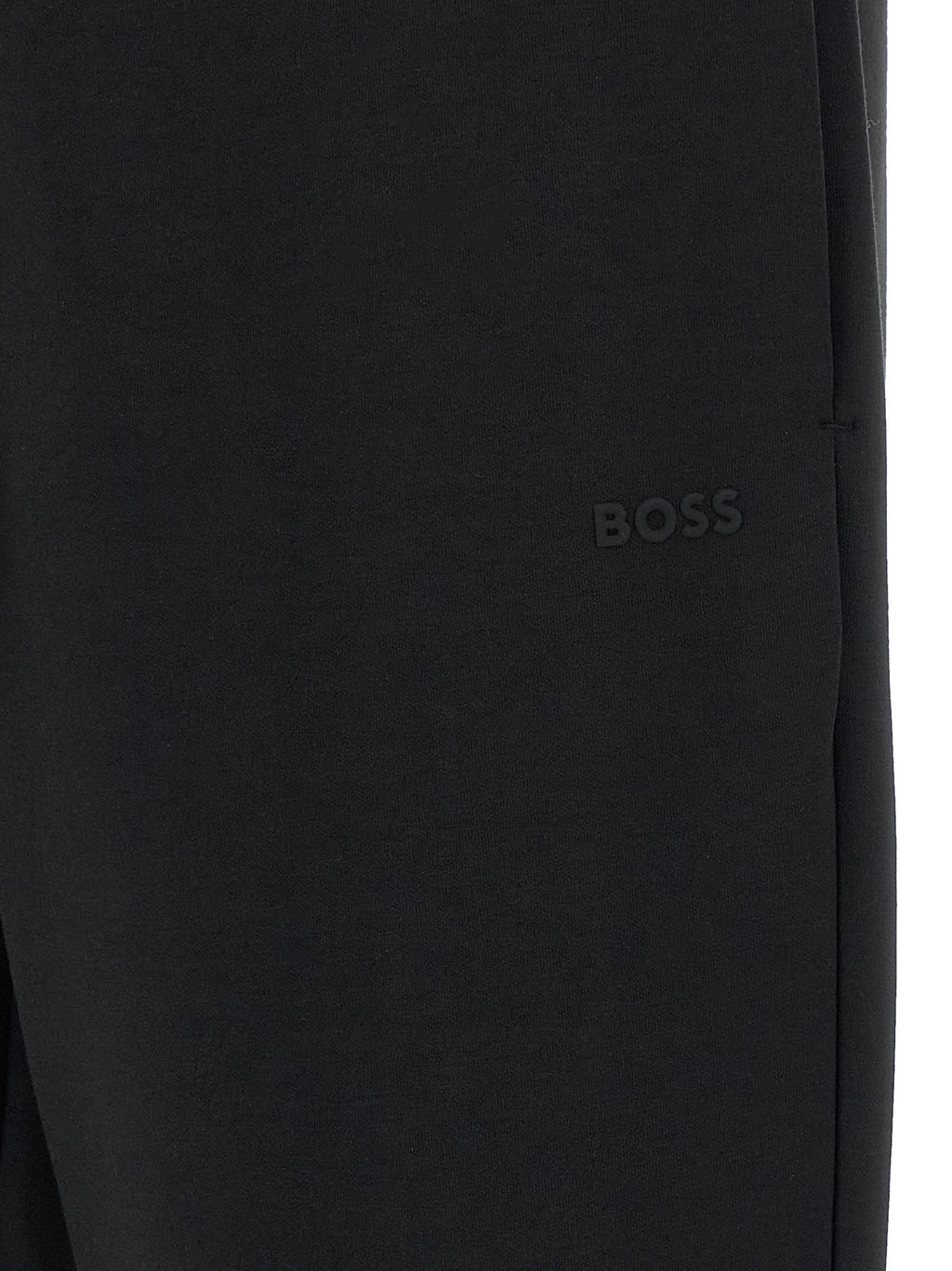 Black Cotton Jogger Pants