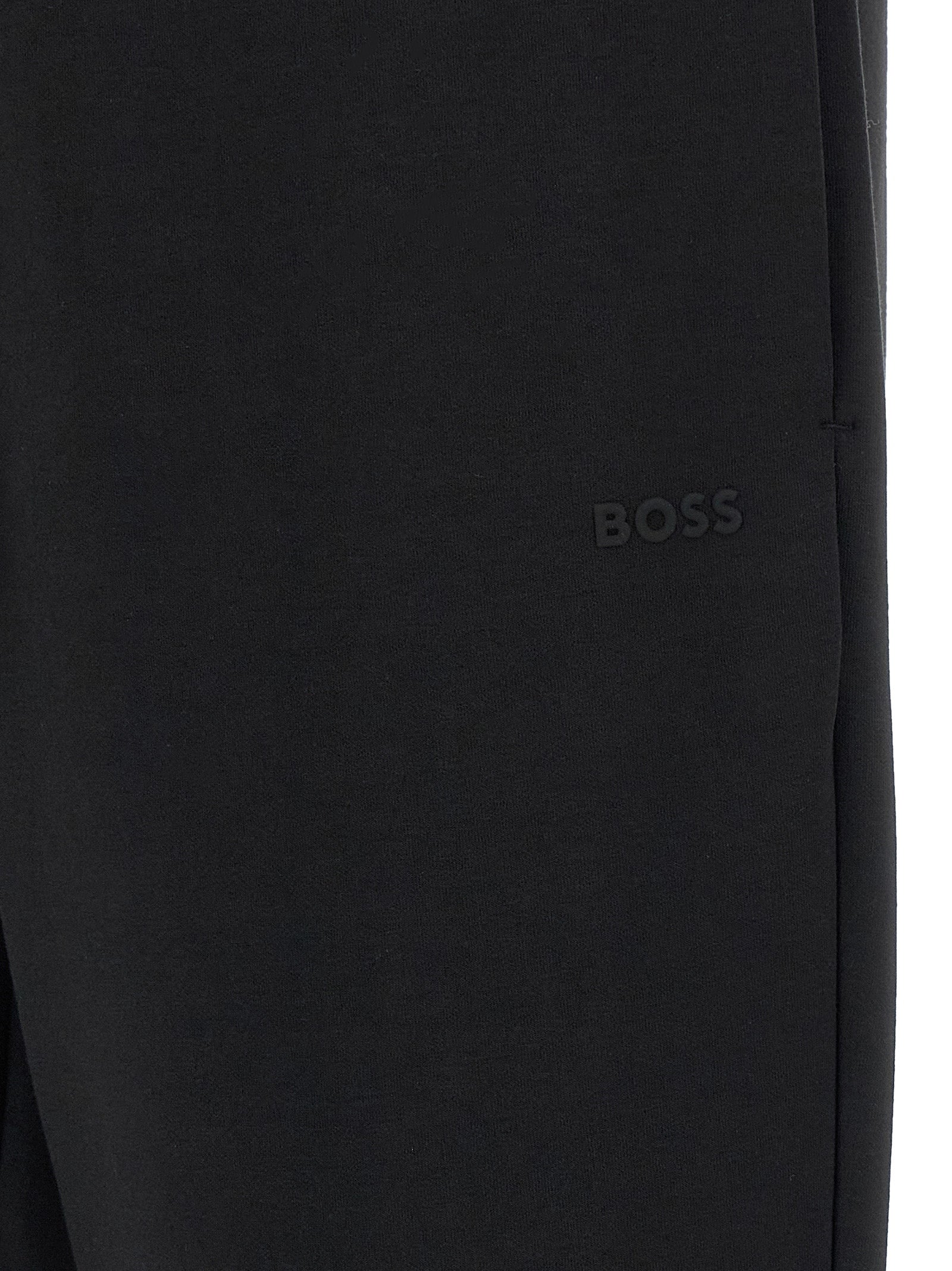 Black Cotton Jogger Pants