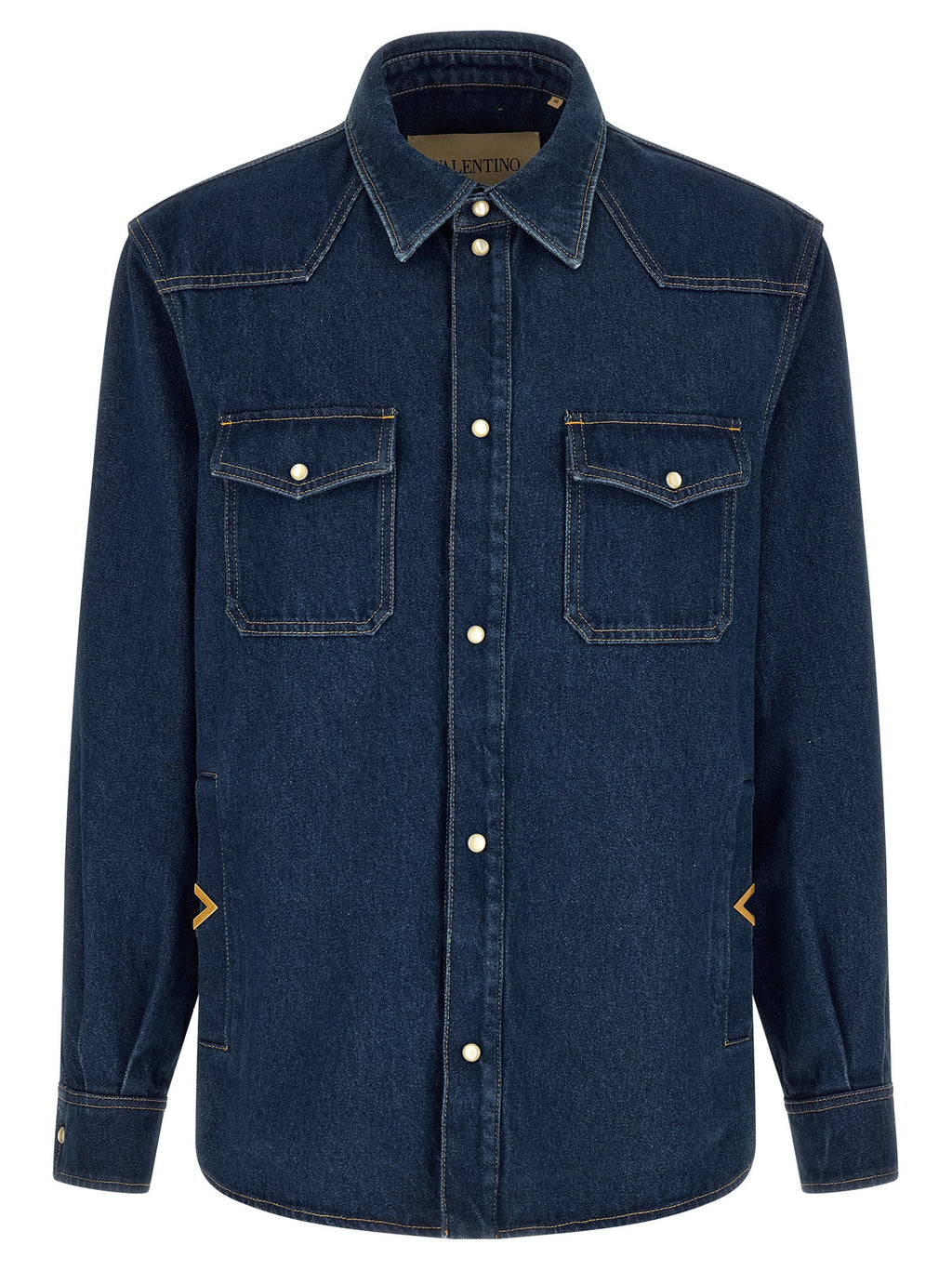 Blue Cotton Denim Shirt