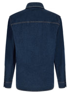 Blue Cotton Denim Shirt