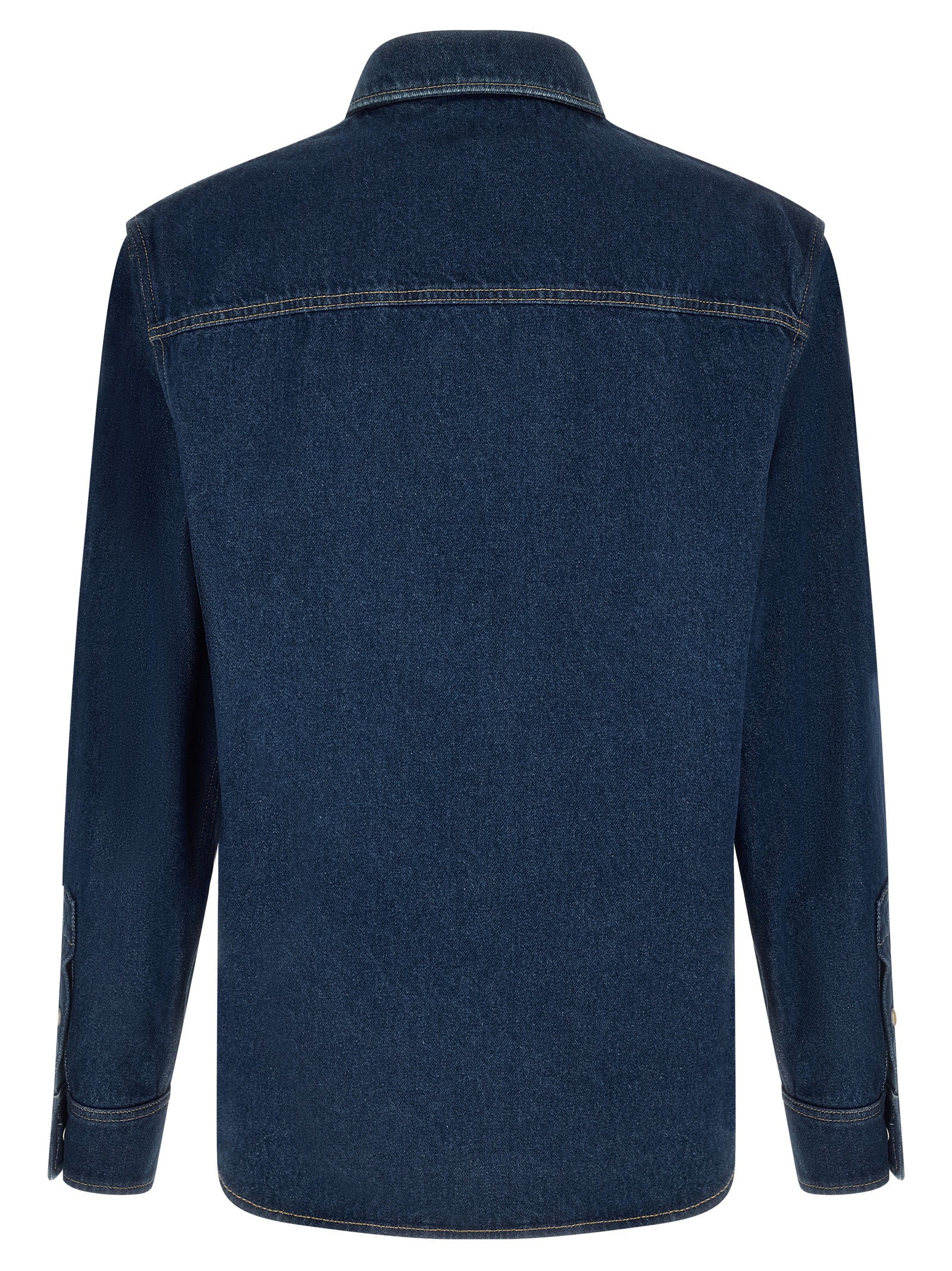 Blue Cotton Denim Shirt