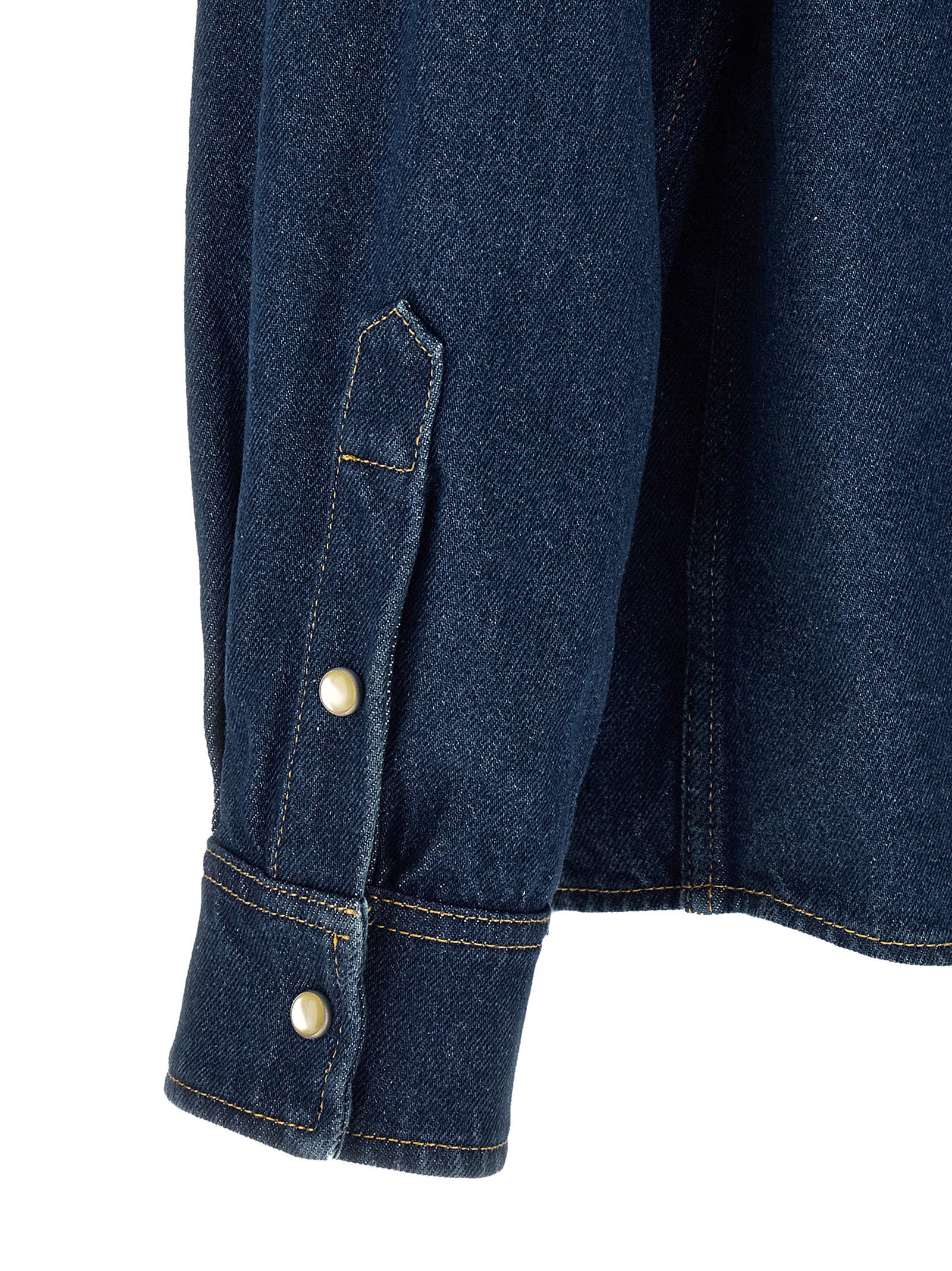 Blue Cotton Denim Shirt