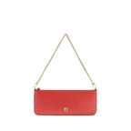 Calf Leather Horizontal Flat Shoulder Bag