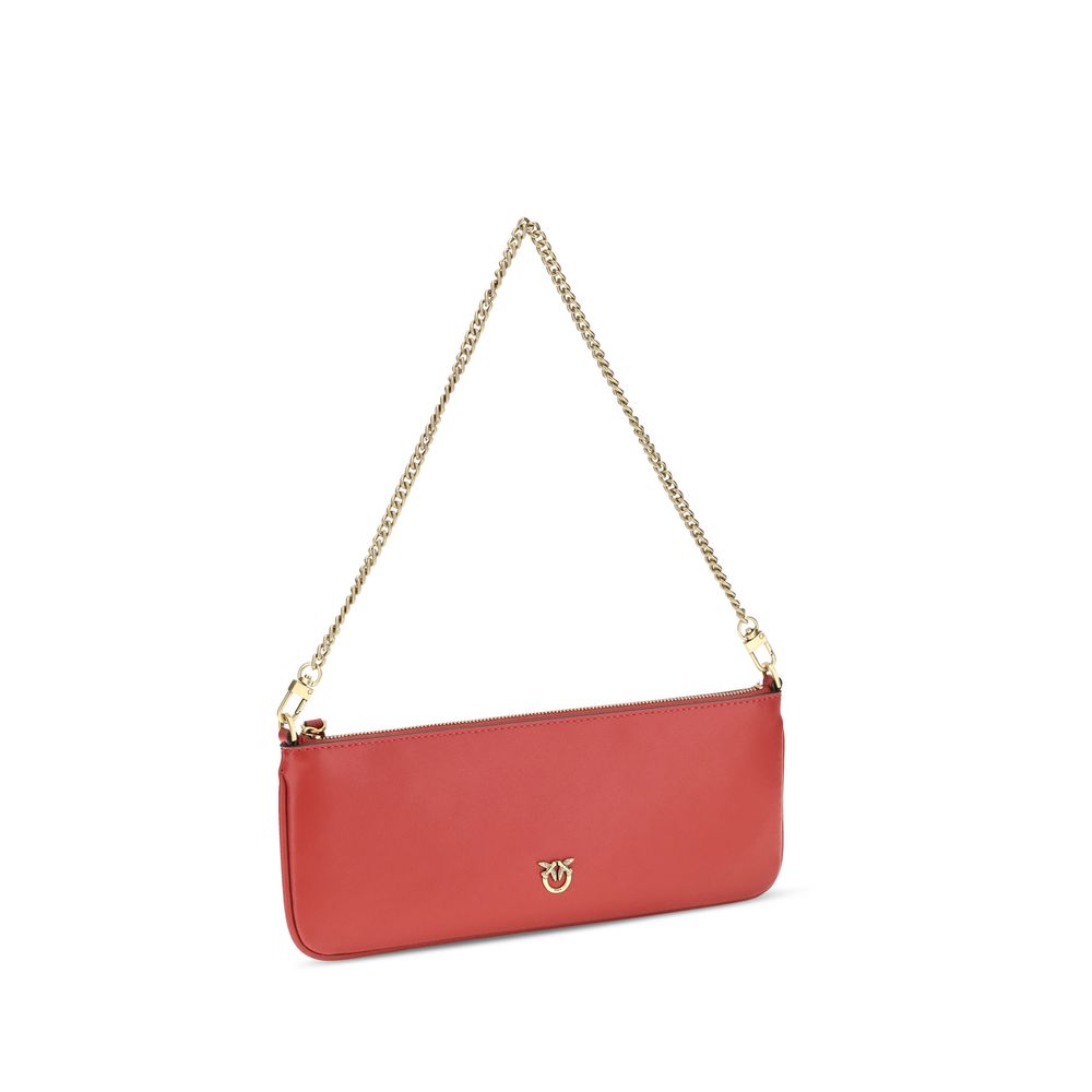 Calf Leather Horizontal Flat Shoulder Bag