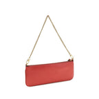 Calf Leather Horizontal Flat Shoulder Bag