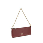 Bordeaux Calf Leather Shoulder Bag