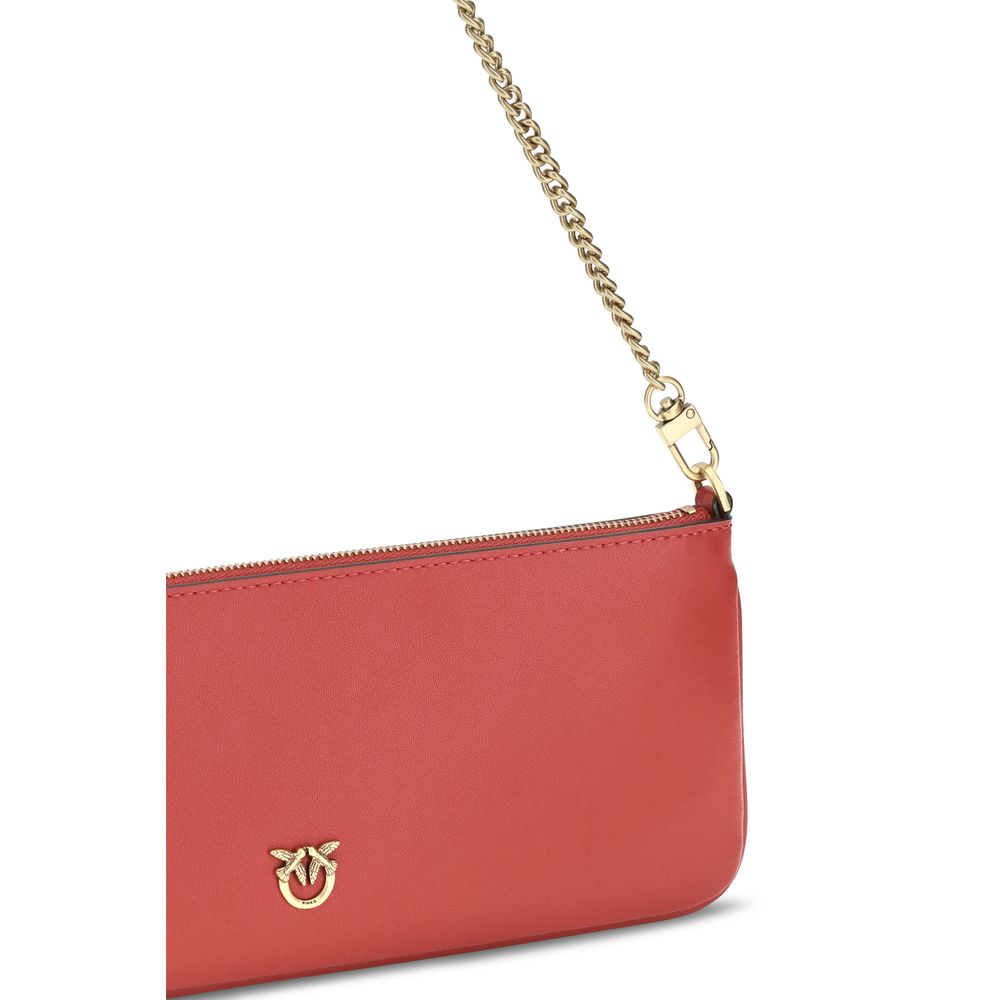 Calf Leather Horizontal Flat Shoulder Bag