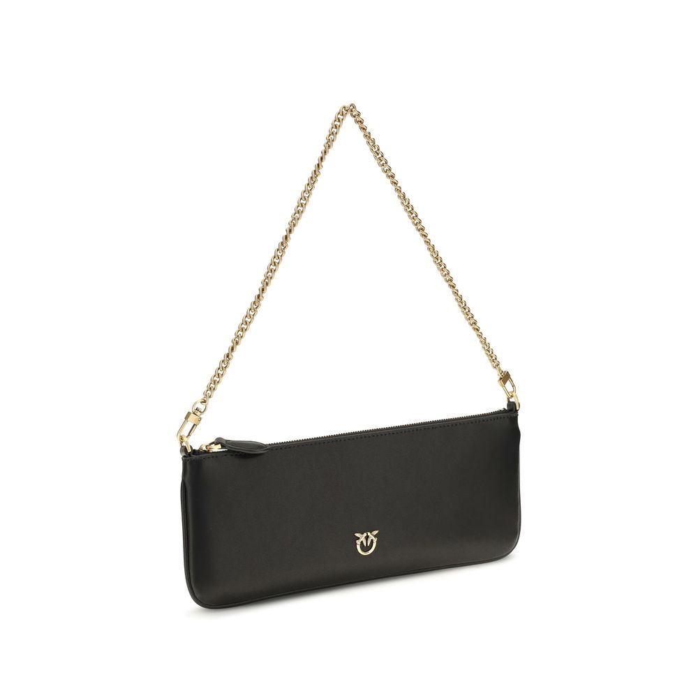 Silk‑Touch Calfskin Flat Shoulder Bag