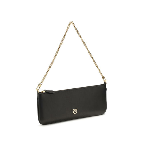 Silk‑Touch Calfskin Flat Shoulder Bag