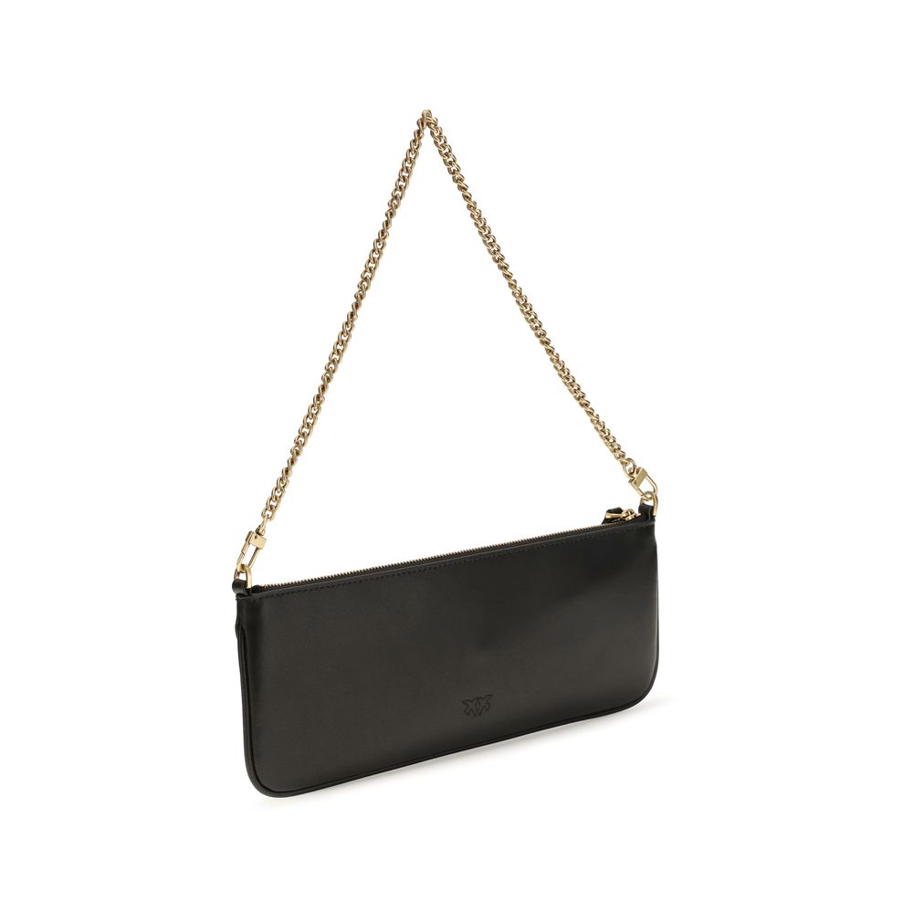 Silk‑Touch Calfskin Flat Shoulder Bag