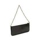 Silk‑Touch Calfskin Flat Shoulder Bag