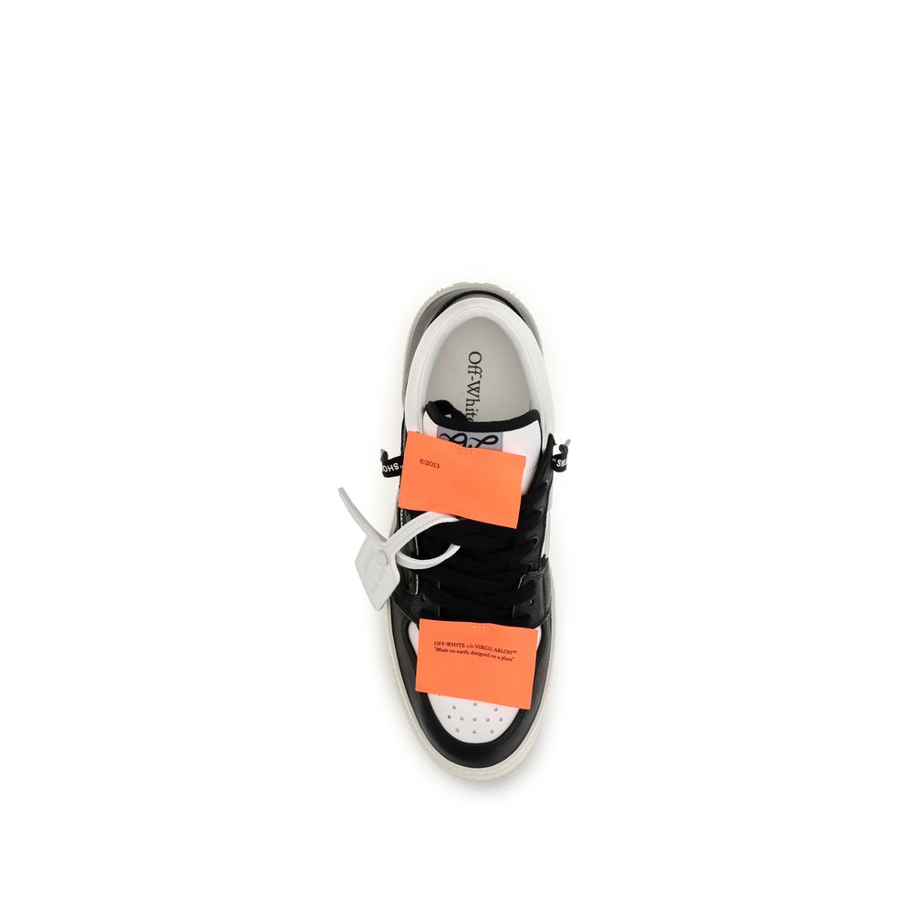 Multicolor Calf Leather Low Top Sneakers