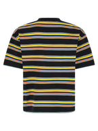 Oversized Multicolor Stripe Cotton T-Shirt