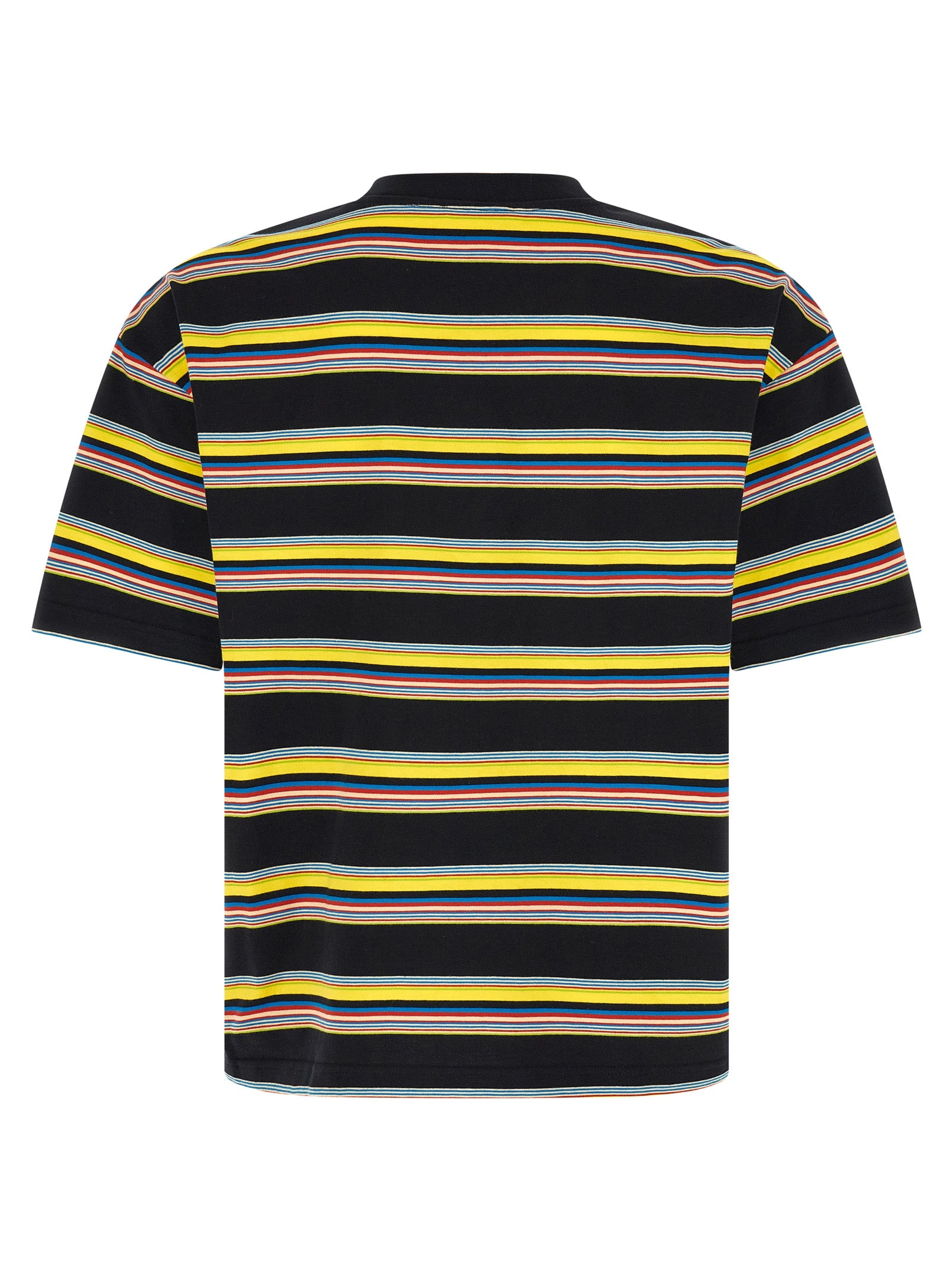 Oversized Multicolor Stripe Cotton T-Shirt